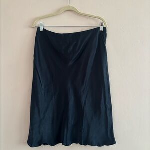 Elegant Navy A-Line Skirt